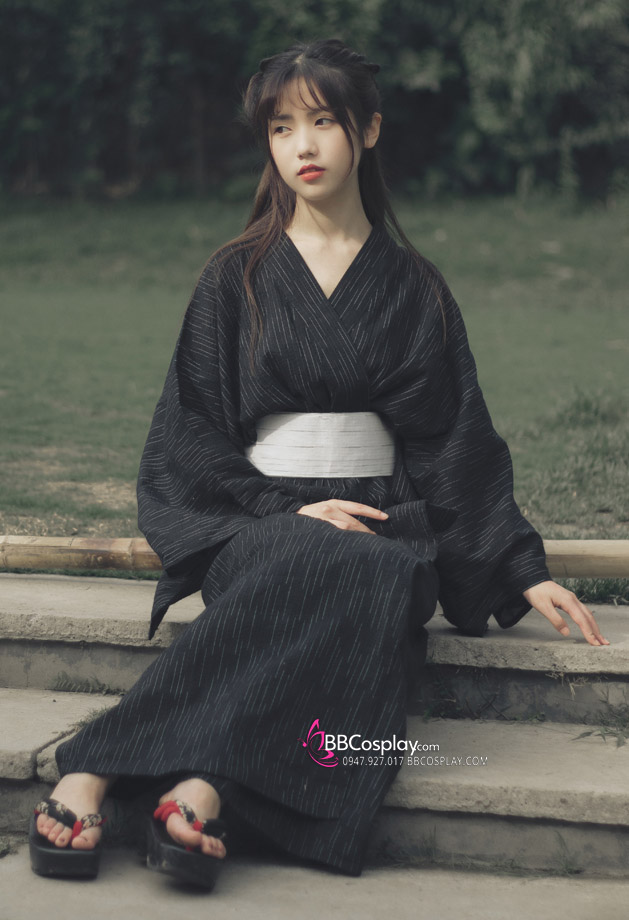 Yukata Kuro Cho Nữ